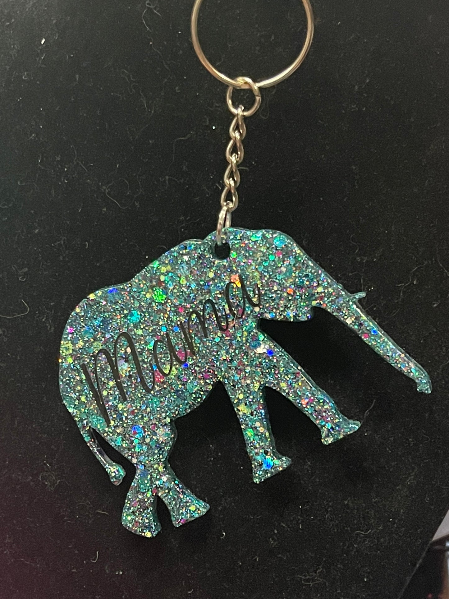 Mama elephant keychains